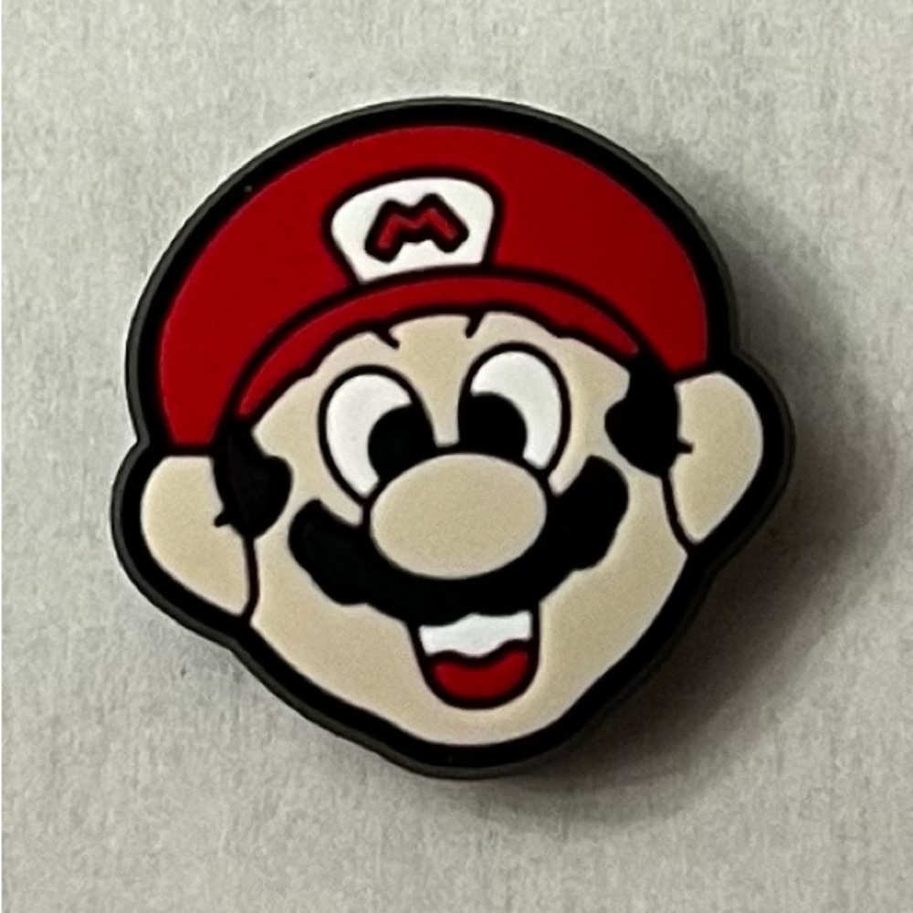 Mario Face Shoe Charm - Nintendo-Inspired
